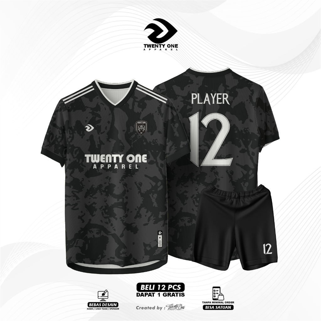 Custom Jersey futsal/sepakbola free design nickname