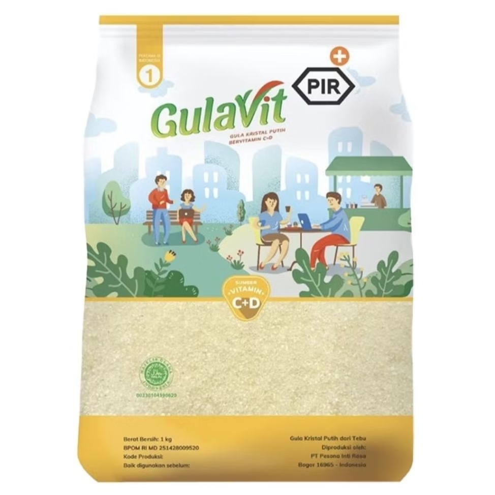 

GulaVit PIR Gula Pasir Gula Vit Kristal Putih Bervitamin C & D 1 kg