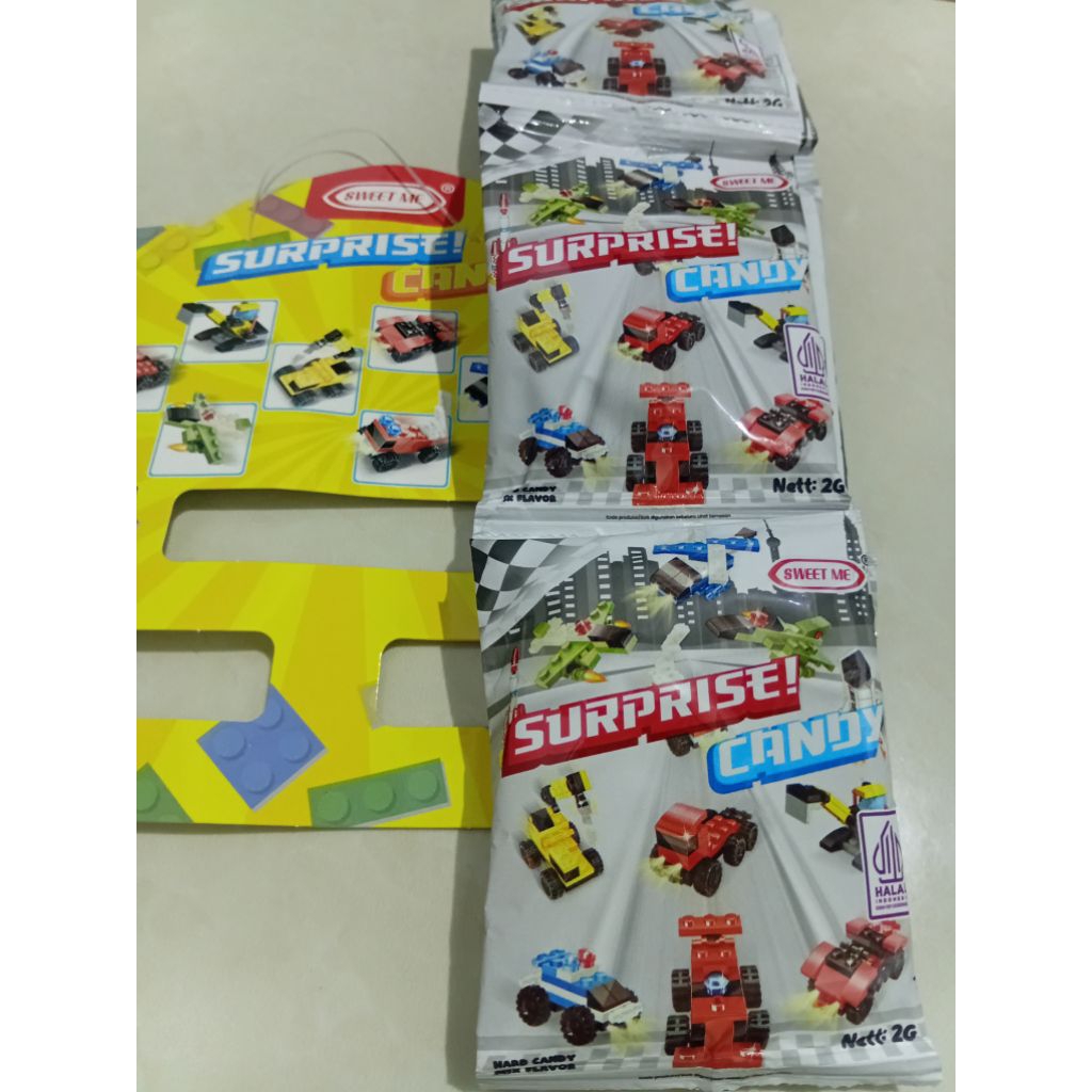 

Surprise candy sweetme bentuk mobil isi 10 pcs