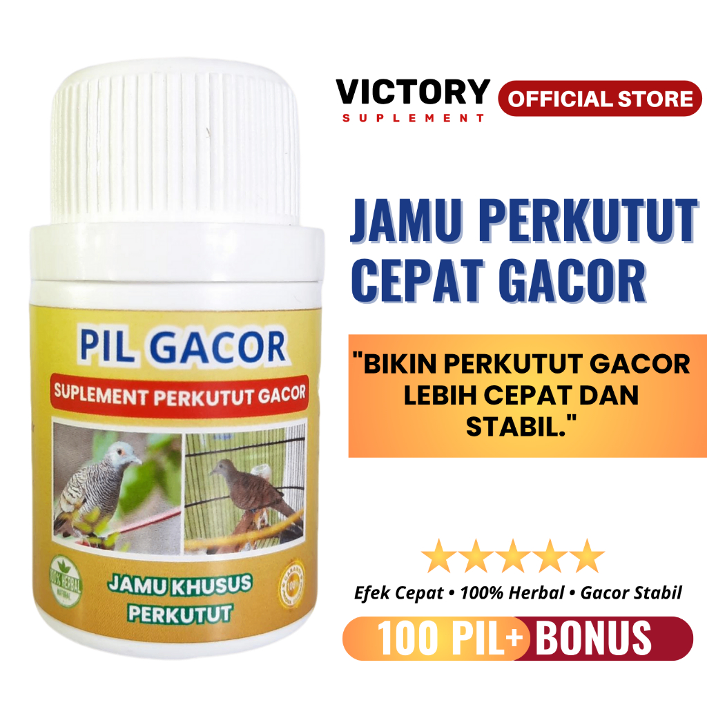 Jamu Perkutut Cepat Gacor Herbal Rajin Bunyi Birahi Stabil Ampuh Isi 100 Pil