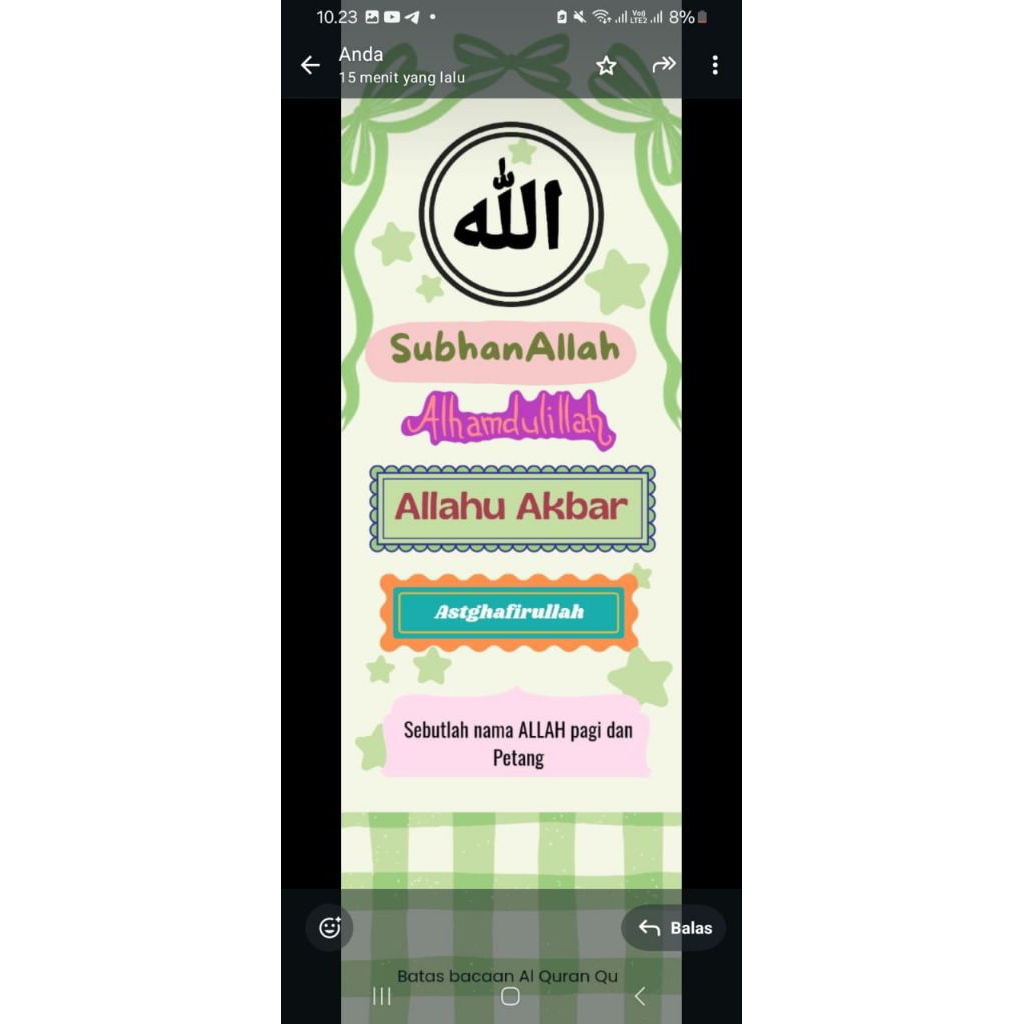 

Pembatas Buku/Quran Custom Size Uk,P =20 cm L=6 cm