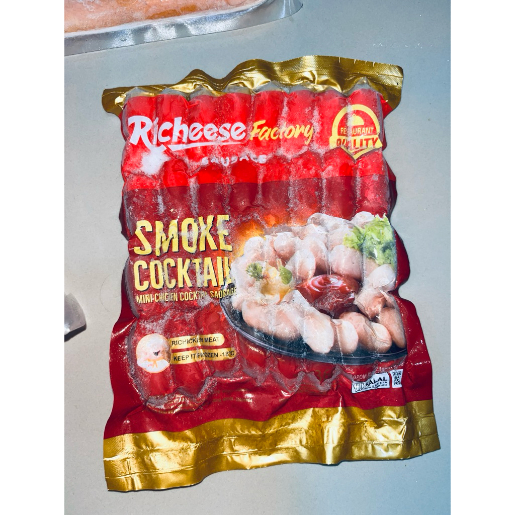 

Sosis ayam mini Richeese sosis smoke cocktail isi 32