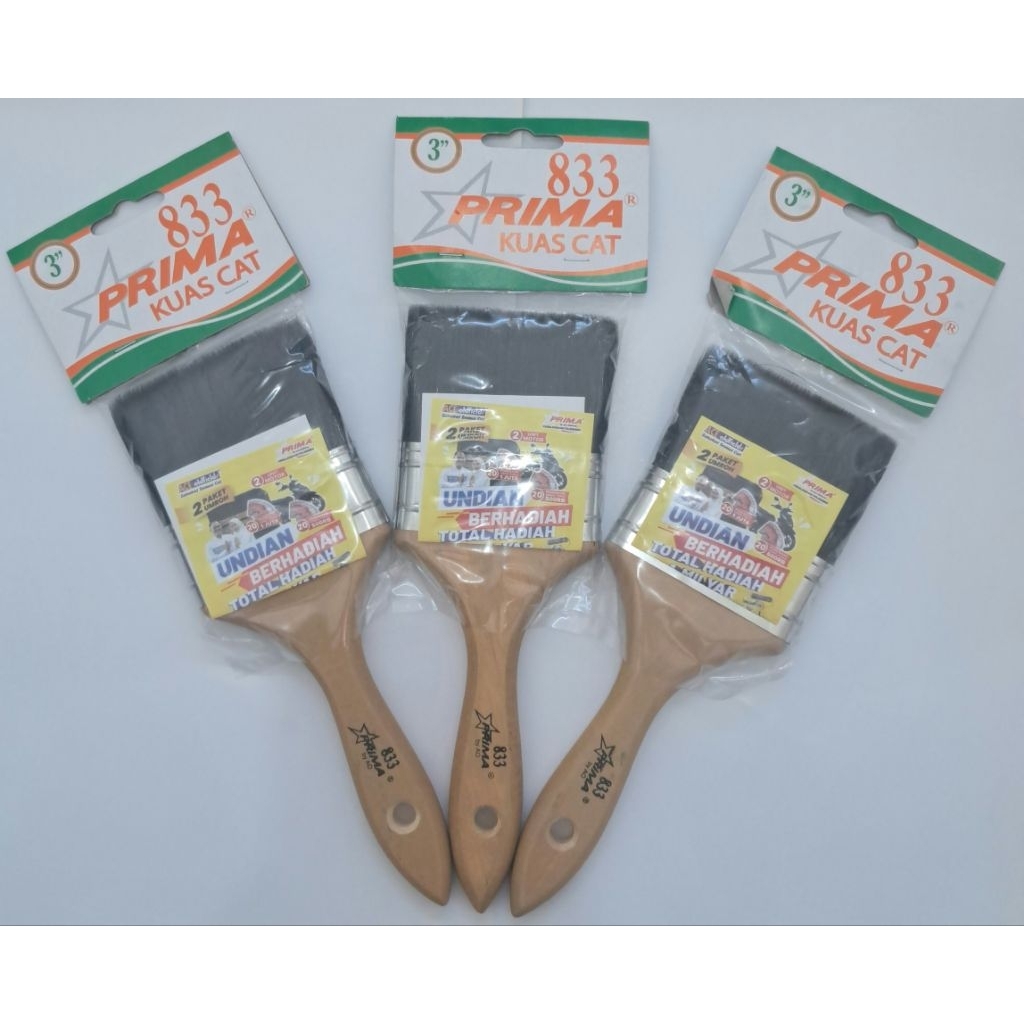 

Kuas Prima 833 Bulu Hitam Ukuran 3" Inch
