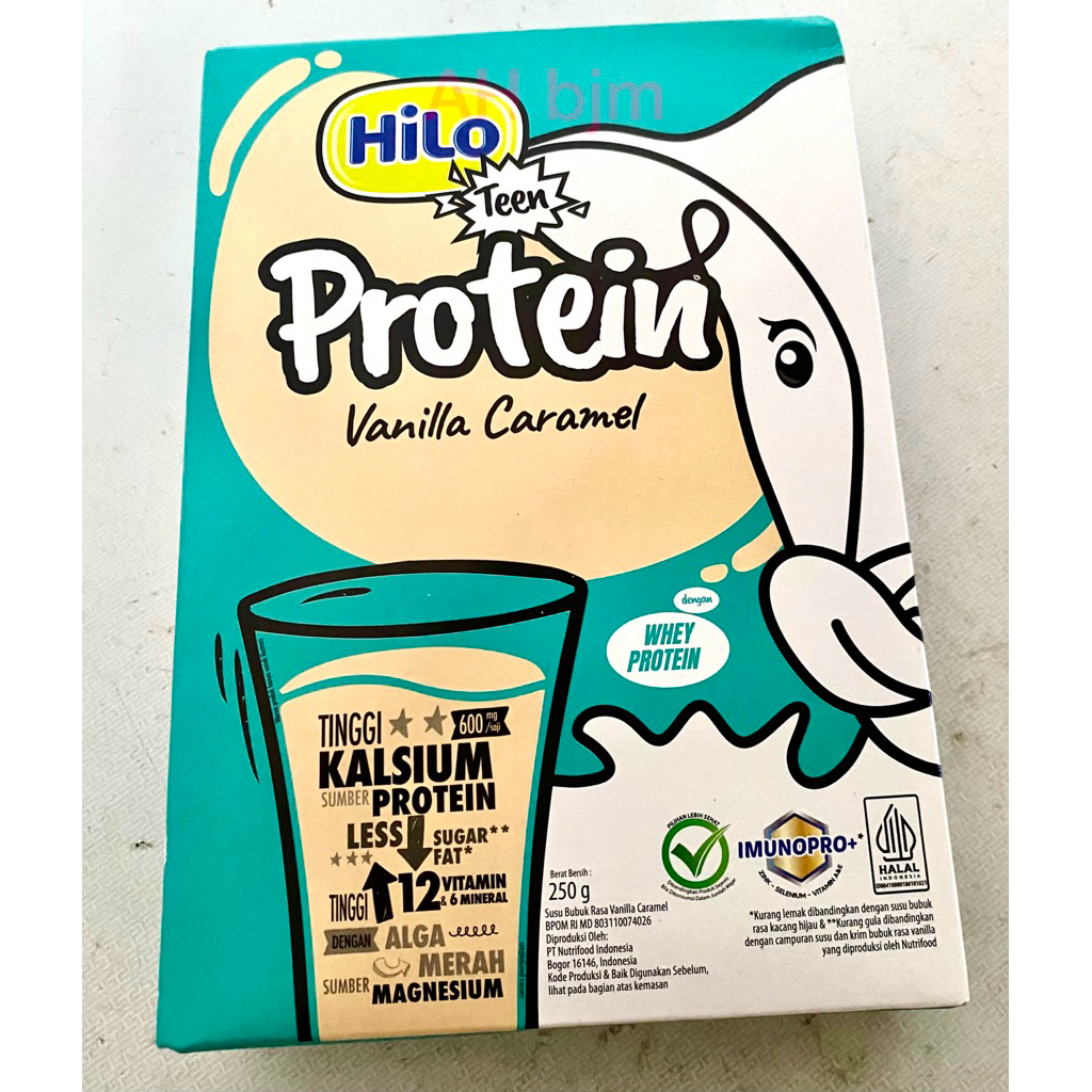 

Hilo Teen 250 gram ada vanila dan coklat