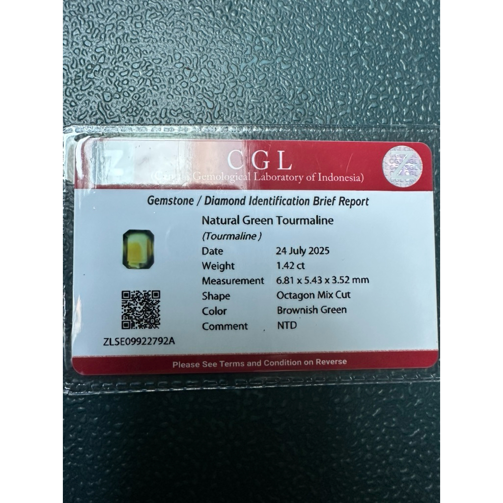 Natural Green Tourmaline