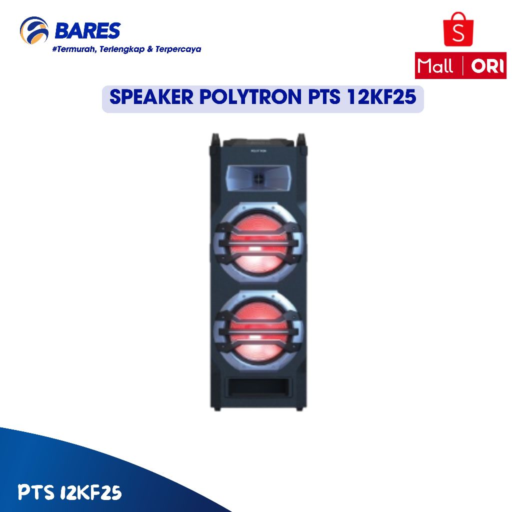SPEAKER POLYTRON PORTABLE PTS-12KF25 / PTS-12KS25 BLUETOOTH