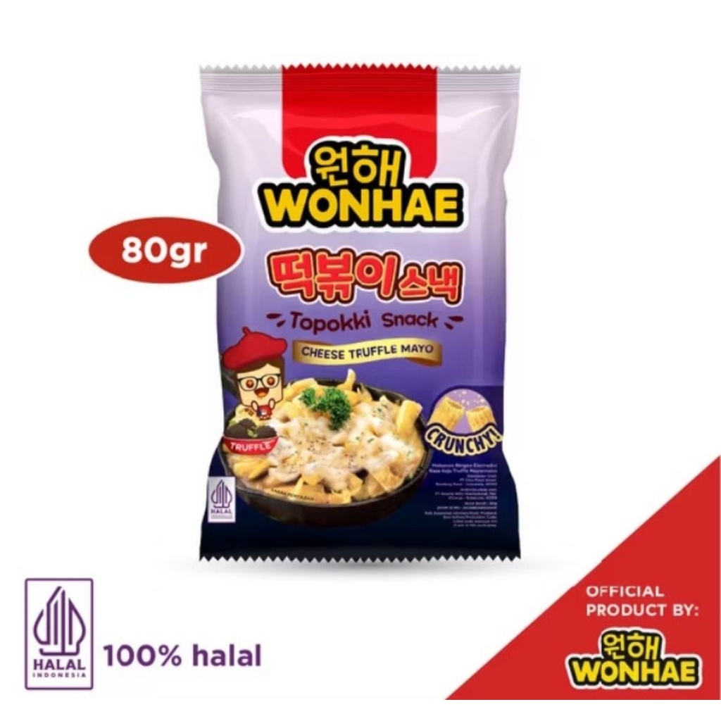 

Wonhae Topokki Snack Cheese Truffle Mayo 80gr