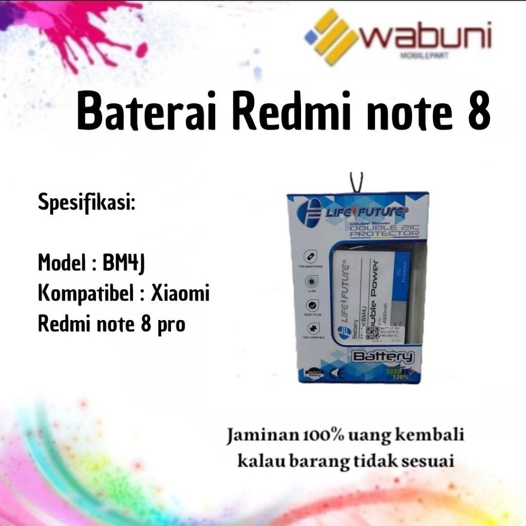 Baterai life future XIAOMI REDMI NOTE 8 BM4J