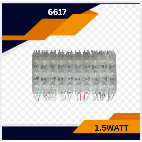 Lampu Led Modul Samsung Tipe 6617 Doff Dc 12V 3 Mata SMD 5630 IP 68 (Neon Box)