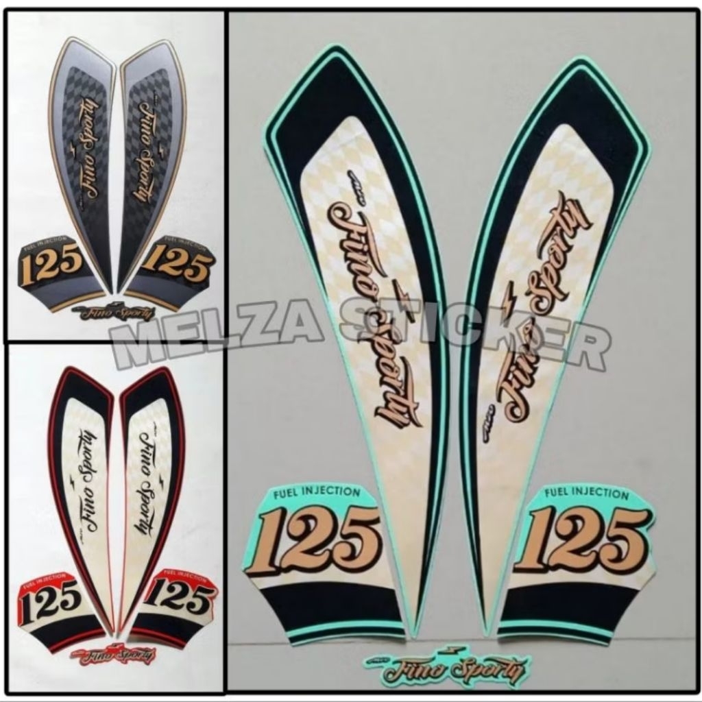 Stiker Striping Lis Body Motor Fino 125 Sporty 2021 Standar