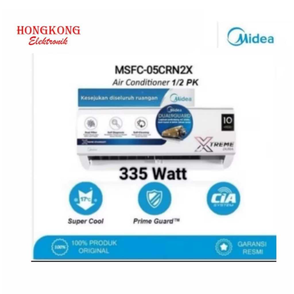 AC MIDEA 1/2 PK MSFC AC Midea 1/2 PK MSFC-05CRN2 0.5 PK Standard