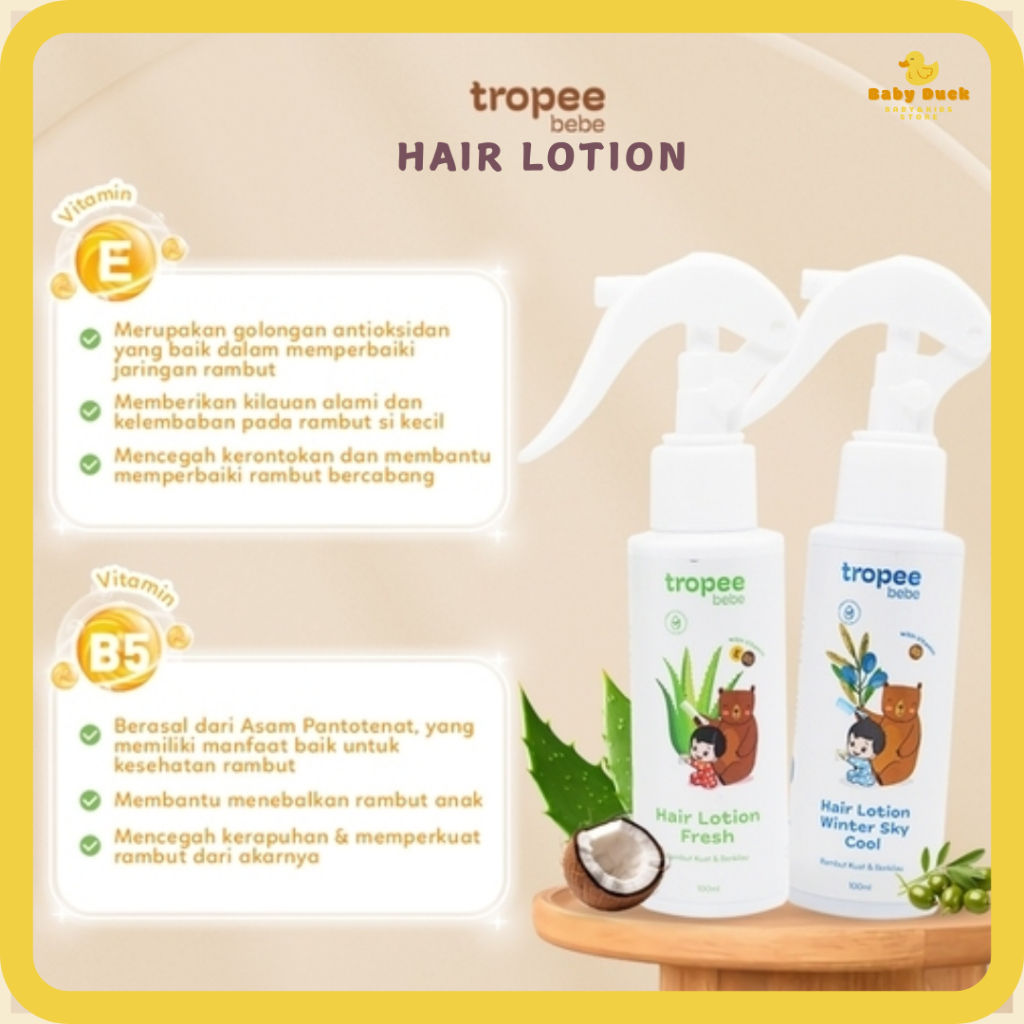 Tropee Bebe Lotion Rambut Lotion Rambut Bayi Minyak Rambut Bayi Lotion Rambut Anak Minyak Rambut Ana