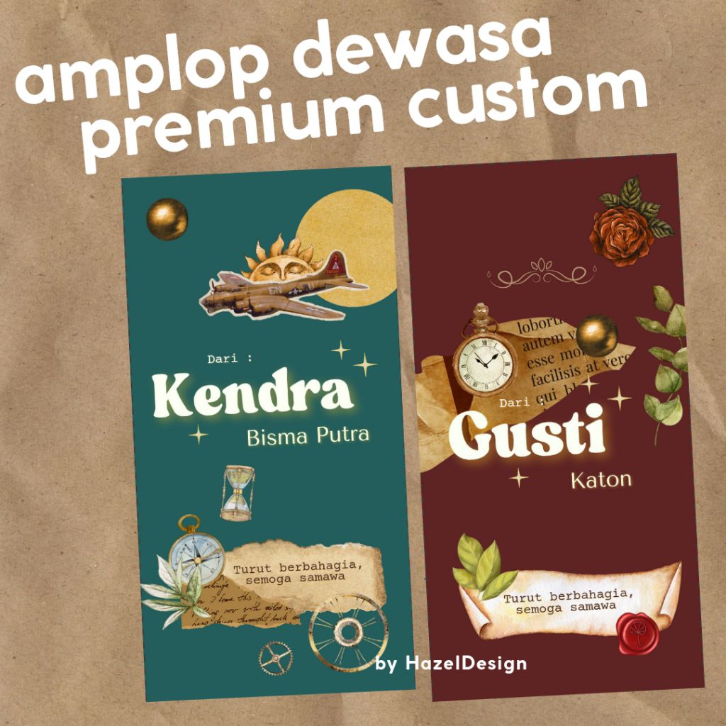 

Amplop Kondangan Dewasa Premium Custom (isi 10)