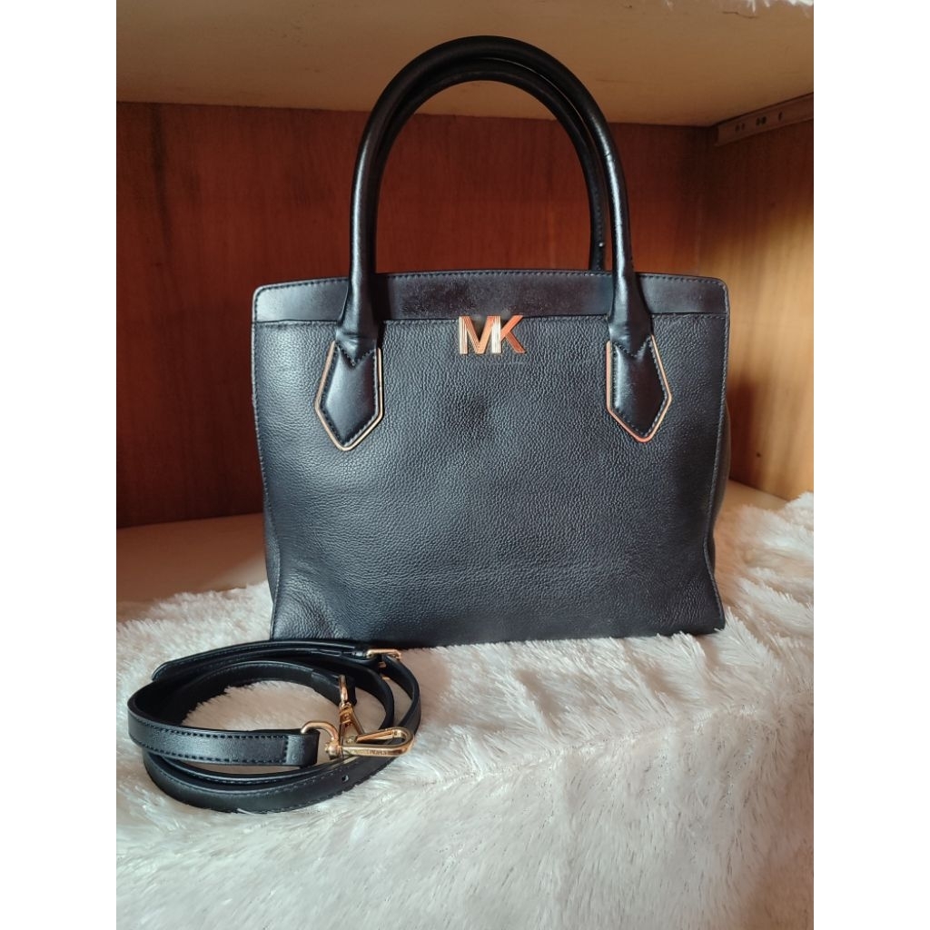 MK Montgomery Satchel Bag in Black