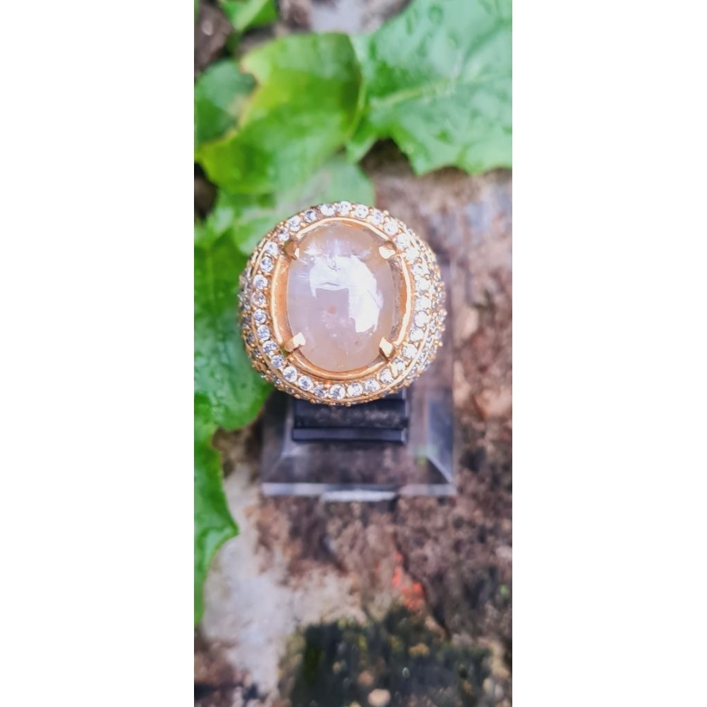 Cincin Perak Batu Safir