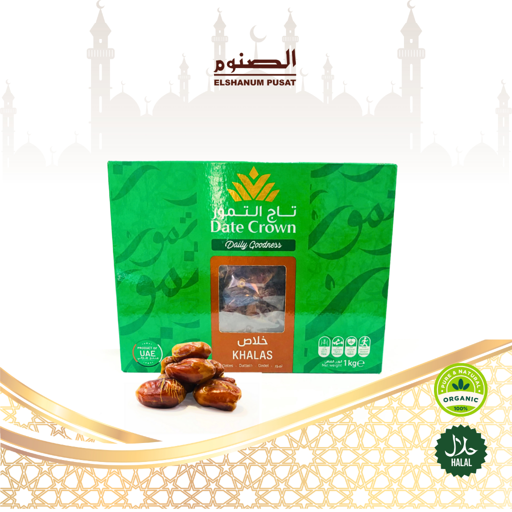 

DATE CROWN KHALAS 1KG | KURMA KHALAS DATE CROWN ORIGINAL | KURMA KHALAS PREMIUM | OLEH OLEH HAJI