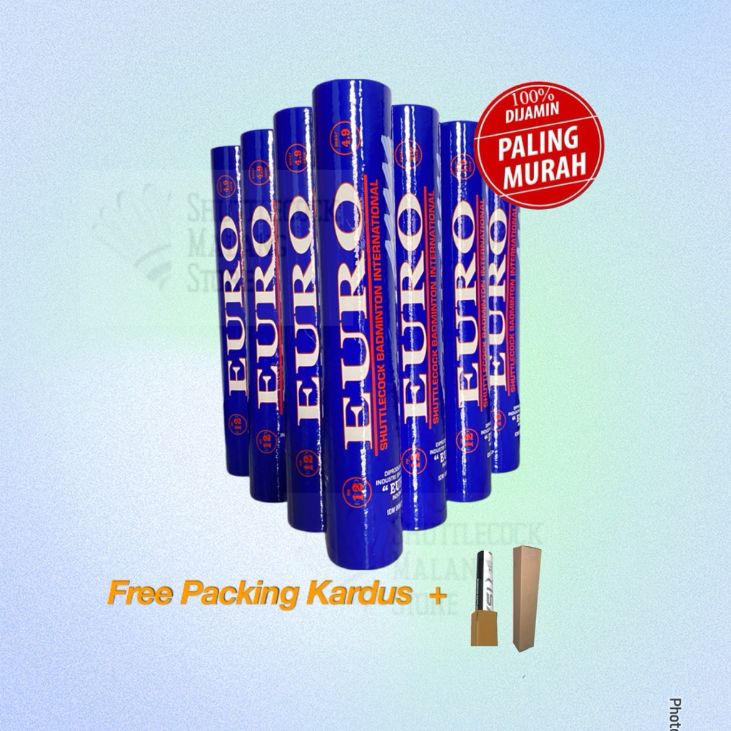 Shuttlecock Kok Badminton Euro Biru