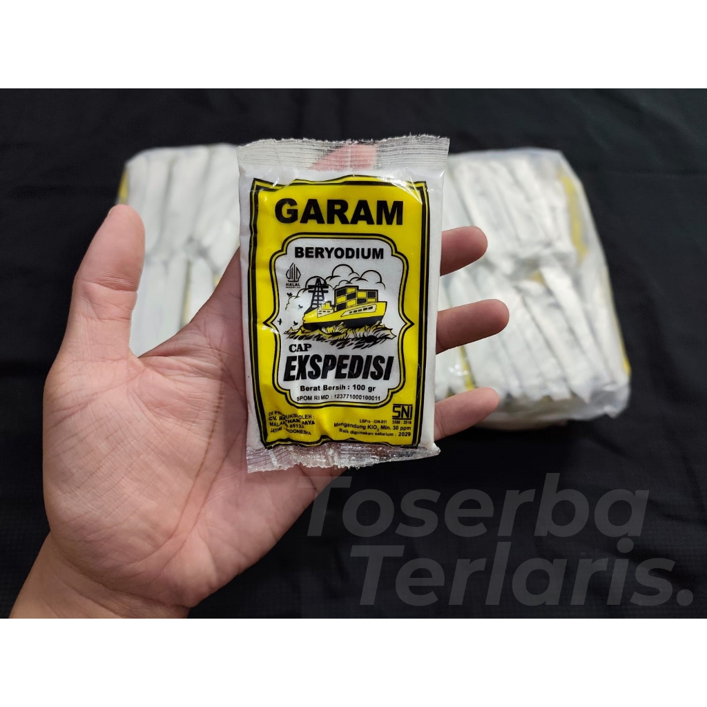 

(20 Pcs / 40 Pcs) Garam Dapur Murah 100gr Garam Halus Beryodium Garam Masak