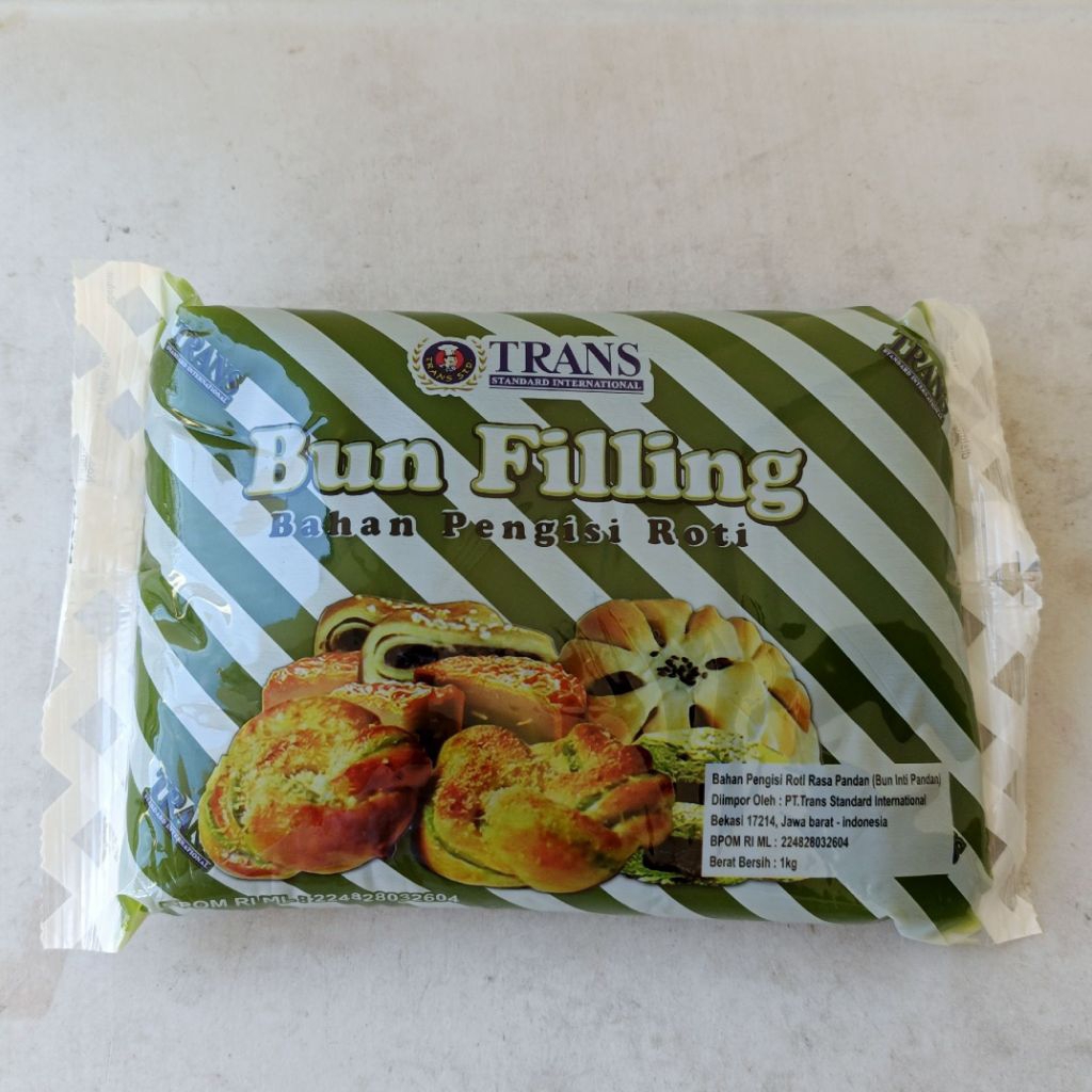 

trans bun filling kacang hijau isian roti 1kg