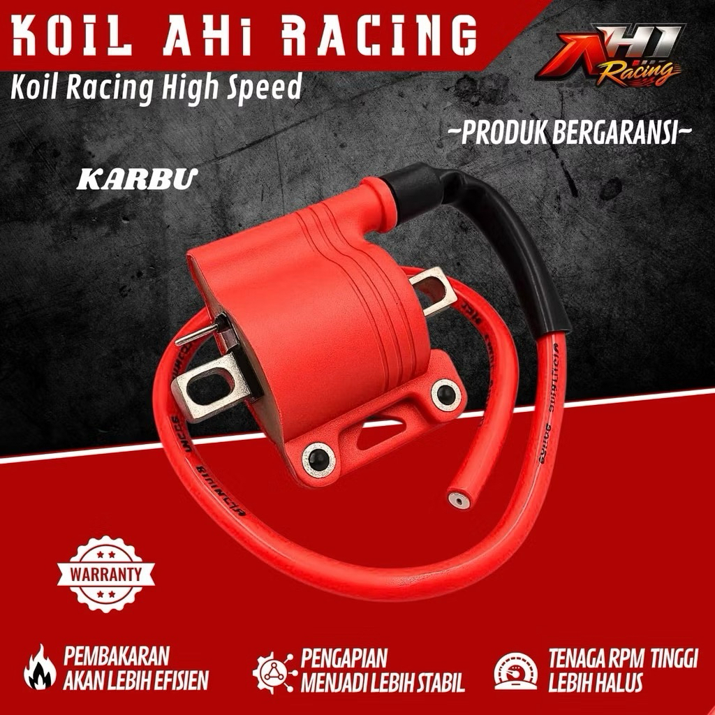 KUIL COIL KOIL AH1 RACING UNTUK SEMUA MOTOR KARBU SATRIA FU NINJA R RR SS BEAT SCOOPY SUPRA REVO JUP