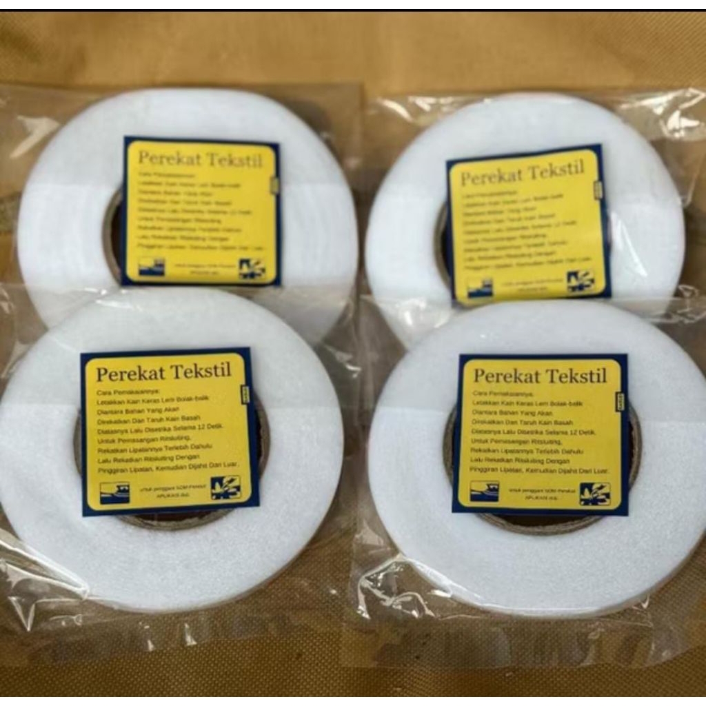 lem som visofik dua sisi, lem som 2 sisi, perekat textile dua sisi, perekat kain dua sisi, perekat b
