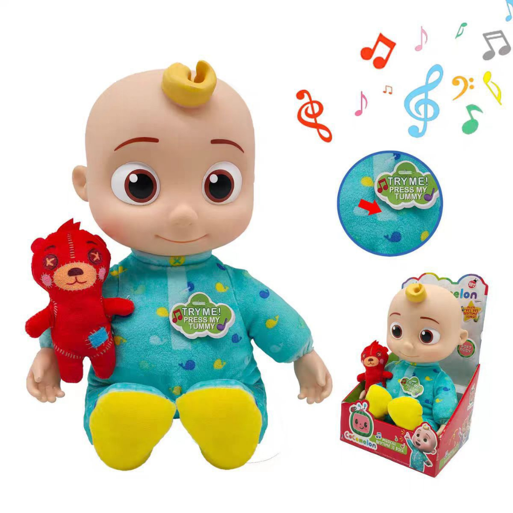 JAZWARES Cocomelon Musical Bedtime JJ Doll Original / Boneka Cocomelon