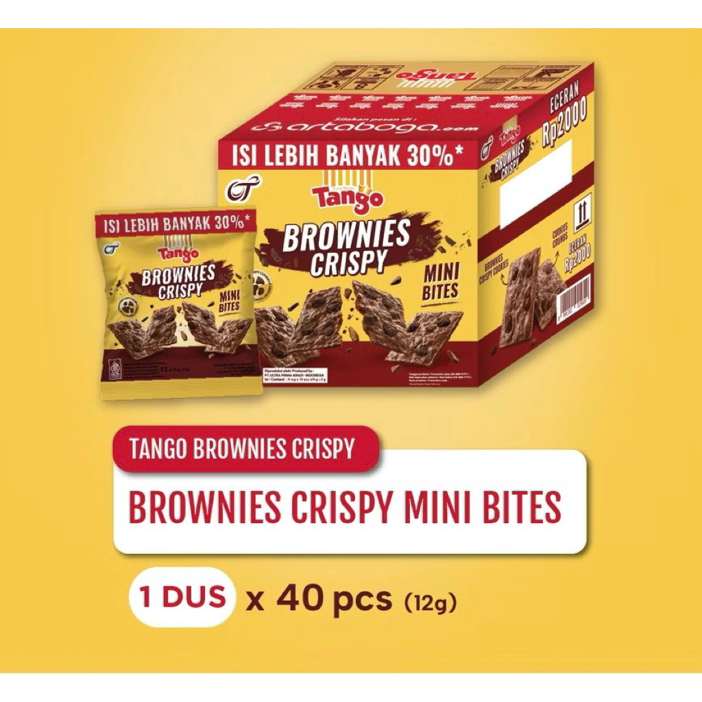 

TANGO BROWNIES CRISPY | 1 KARTON ISI 40PCS