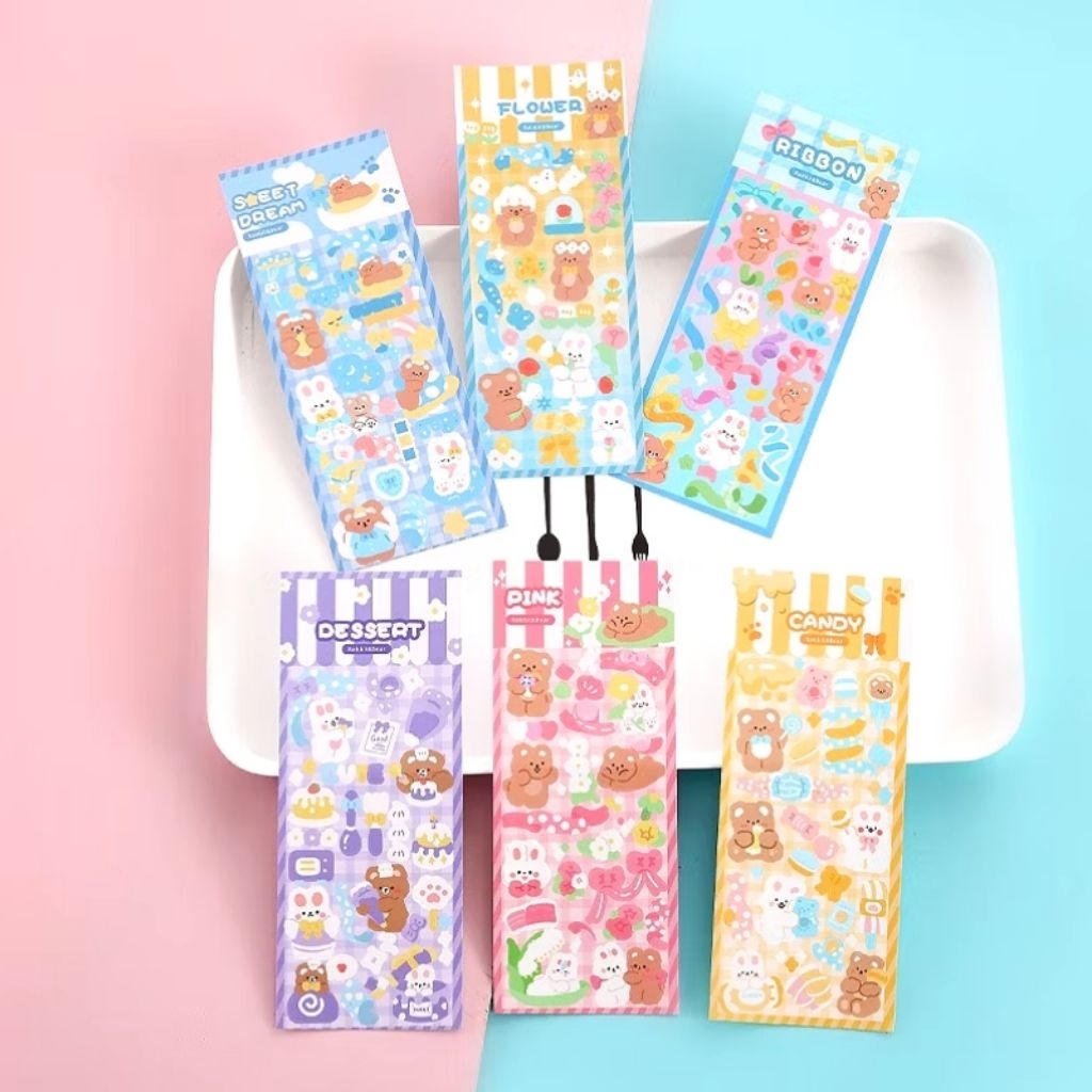 

Sticker Waterproof Motif Kartun Sticker Hologram Variasi Lucu