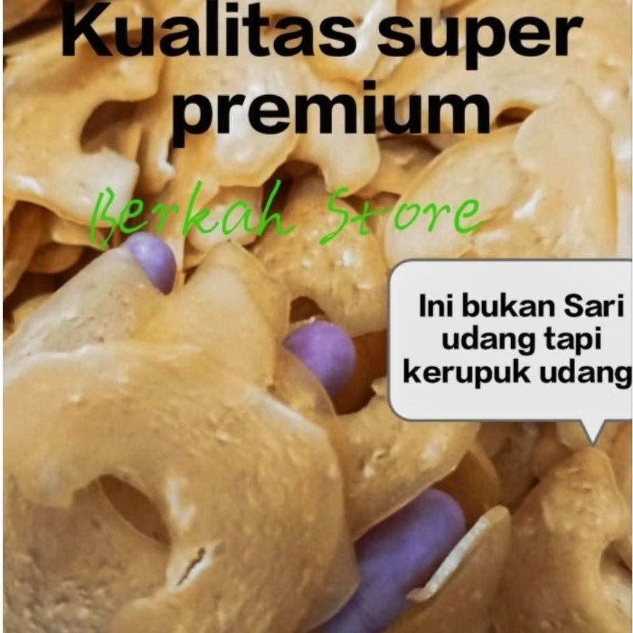 

Kerupuk udang mentah 1 kg Kecil Kualitas Super Premium