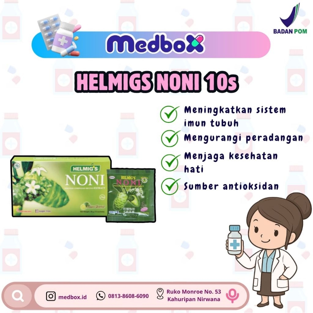 

Helmigs Noni Isi 10 sachet Minuman Herbal Estrak Mengkudu