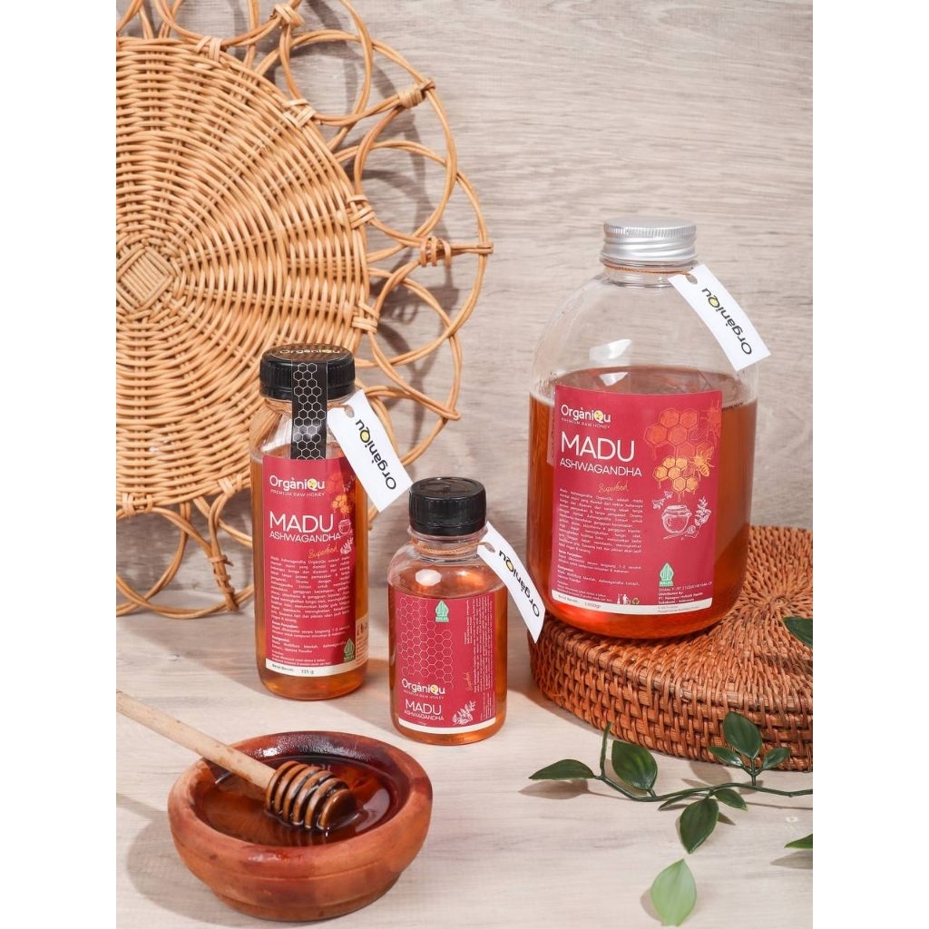 

MADU ORGANIQU Madu Ashwaghandha Premium untuk meredakan gangguan kecemasan stres gelisah Halal BPOM