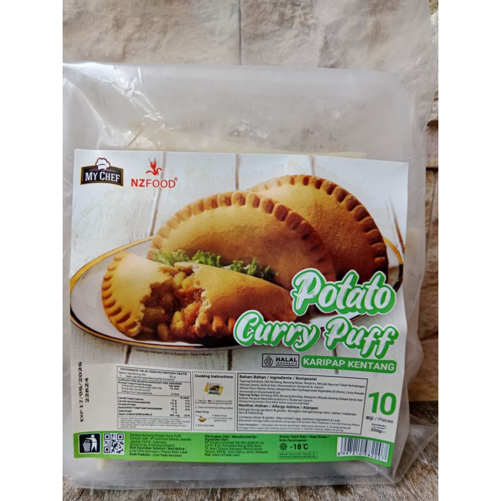 

MY CHEFF NZFOOD POTATO CURRY PUFF ( HALAL)