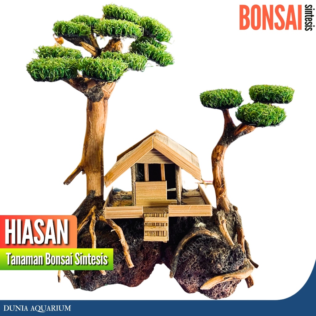 Tanaman Bonsai Sintetis - Tanaman Bonsai Hiasan Aquarium Sintetis/Buatan
