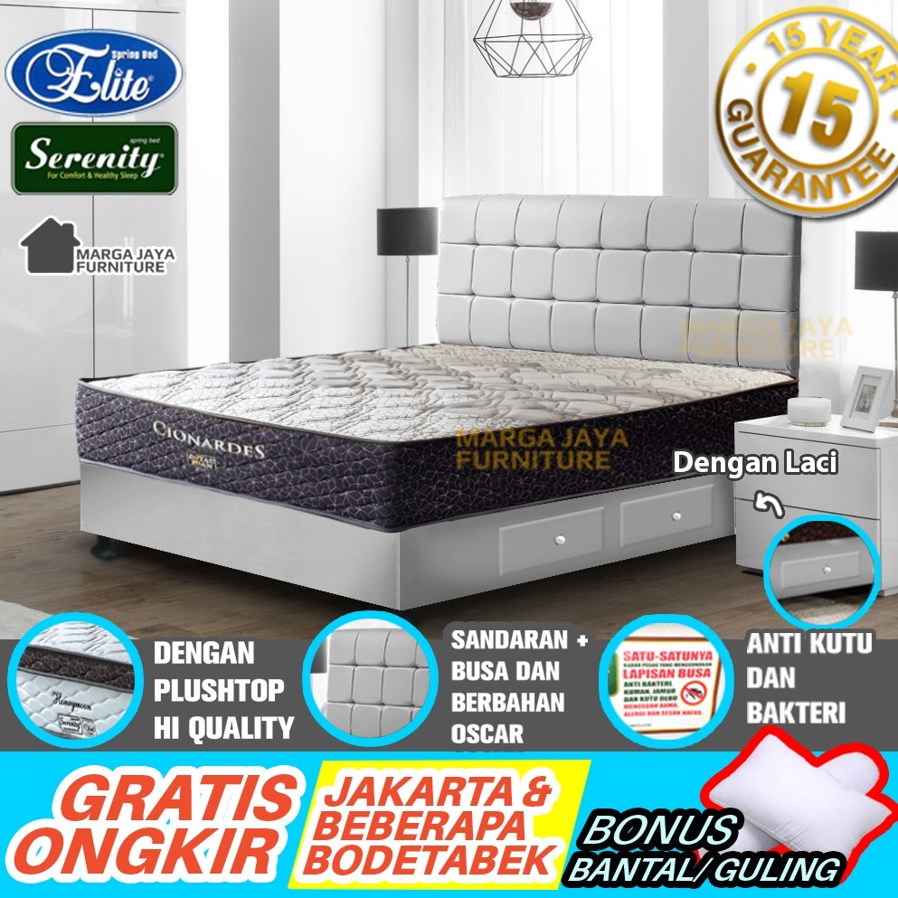 SET Divan Sandaran Kasur Kesehatan ROYAL FOAM CIONARDES ORTOPEDIC 120 160 180 cm Matras Tulang Pungg