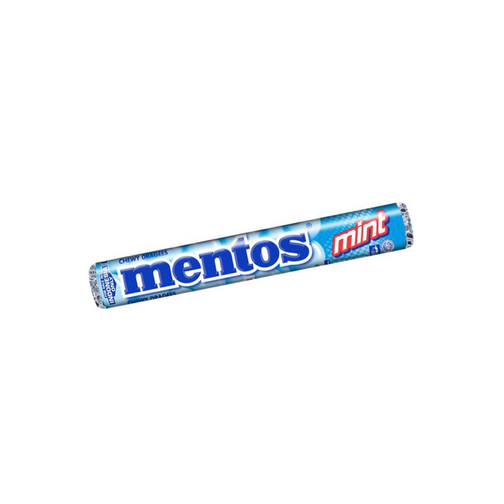 

Permen Mentos Rasa Mint Roll 37 gram dengan teksur lunak