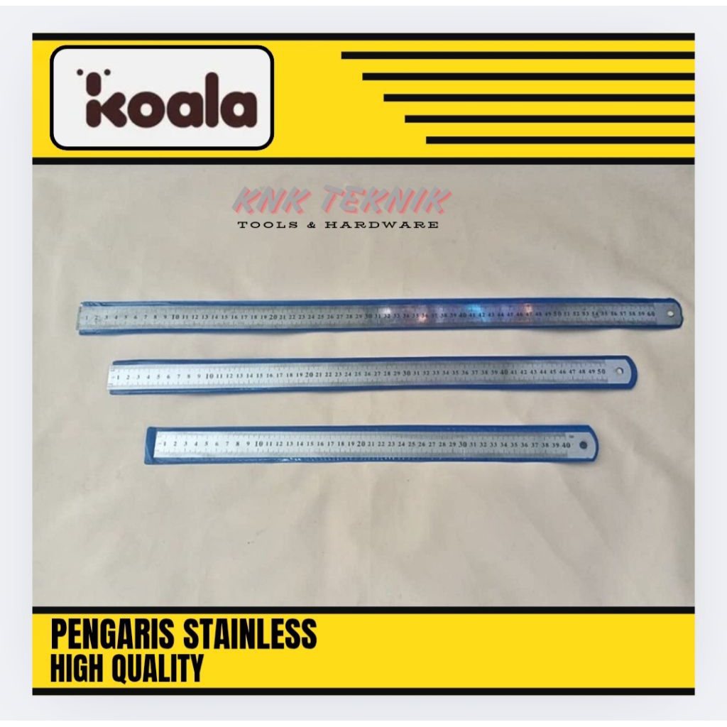 

Meteran Pengaris Mistar Stainles 40cm, 50cm, 60cm