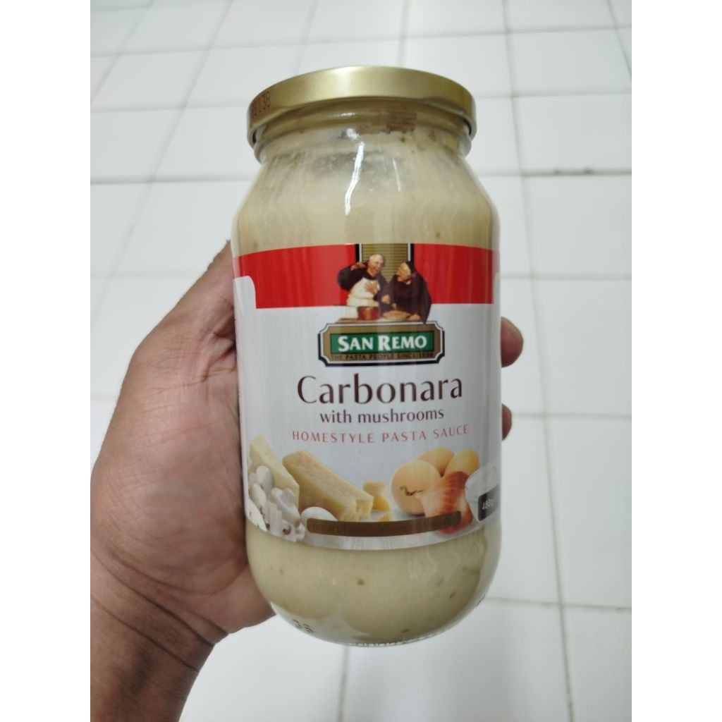 

SANREMO CARBONARA W/MUSHROOM 480 G/PCS
