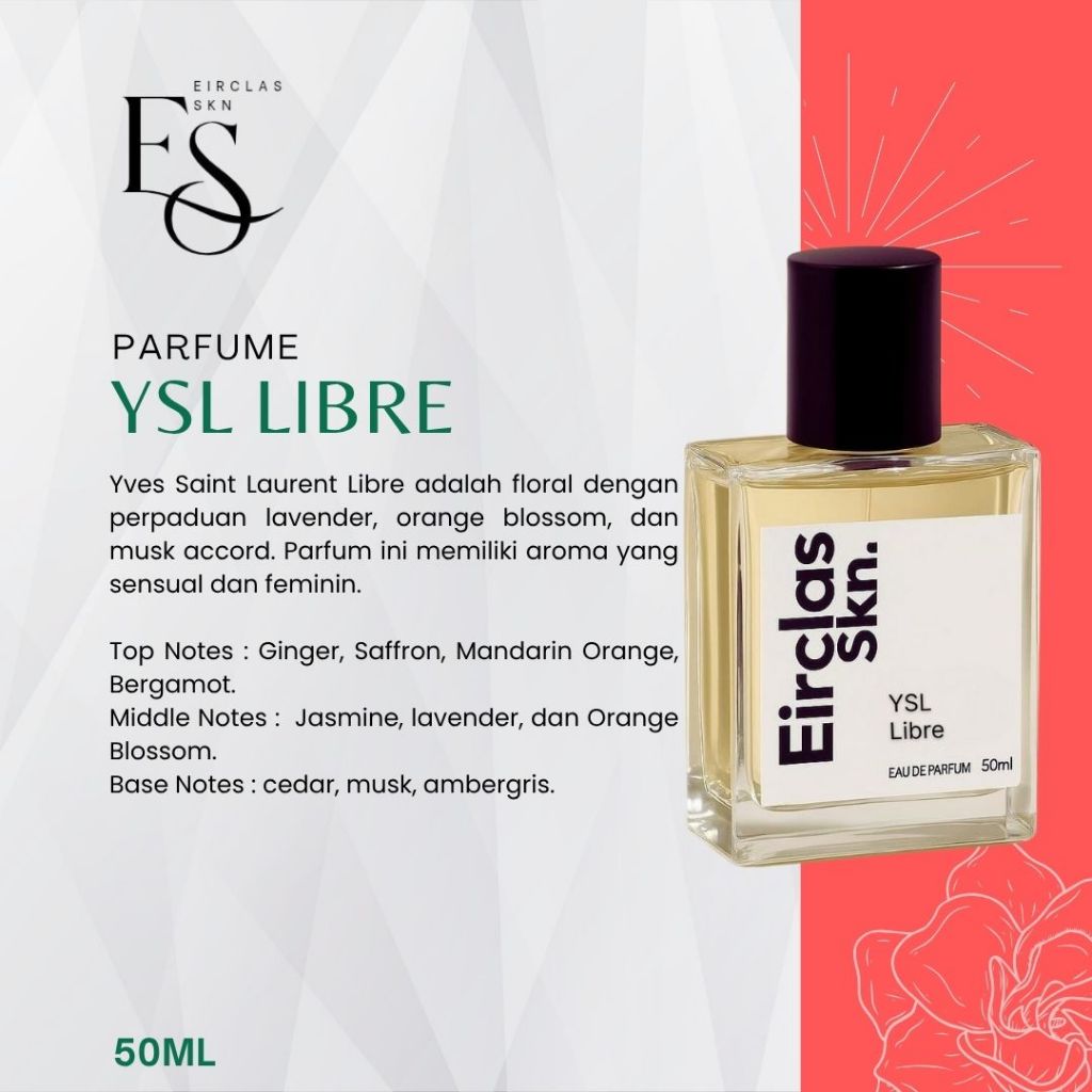 Parfum cewek Ysl Libre 50ml original tahan lama 24 jam best seller