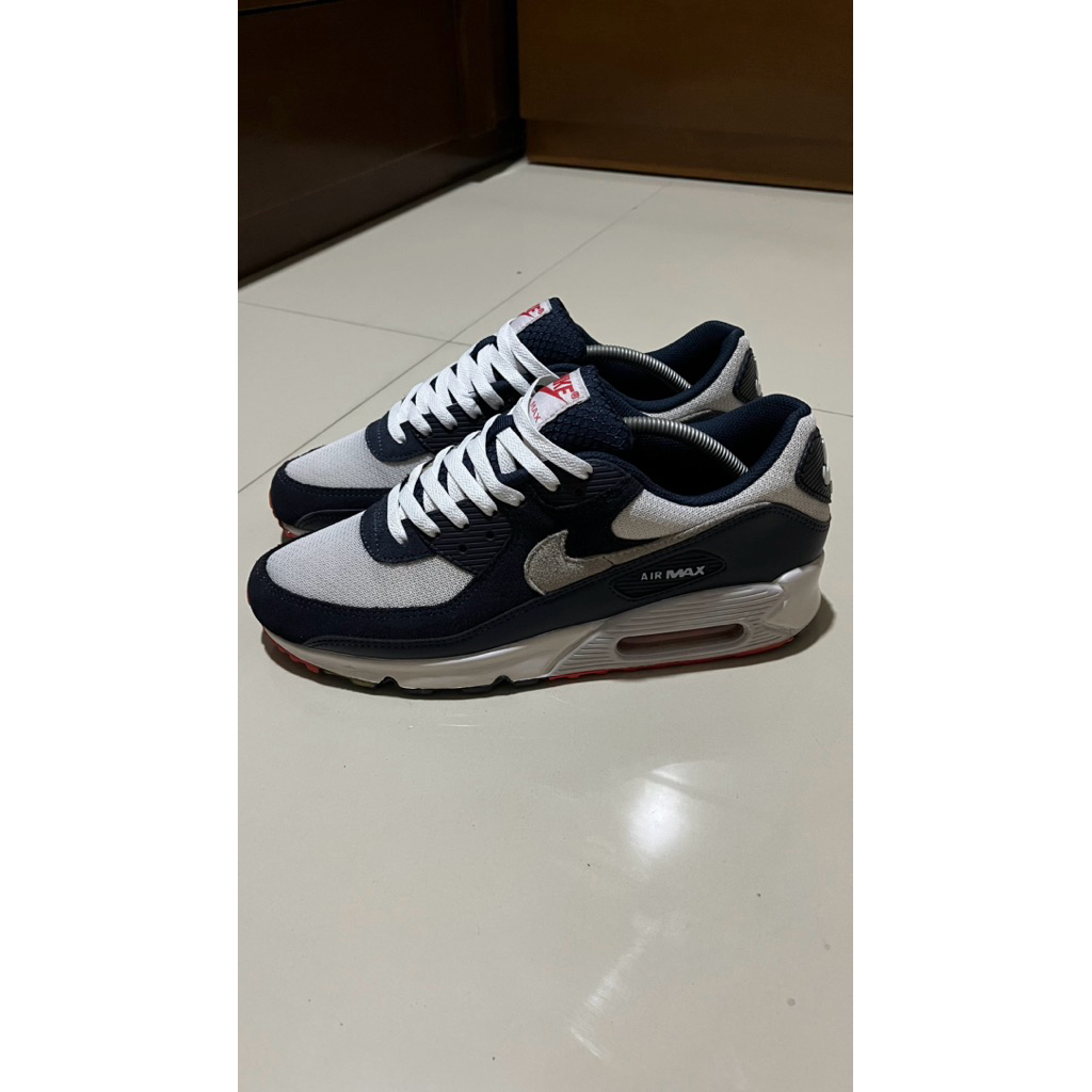 Nike Air Max 90 Obsidian Track red/Sepatu Bekas/Sepatu ori/Sepatu pria