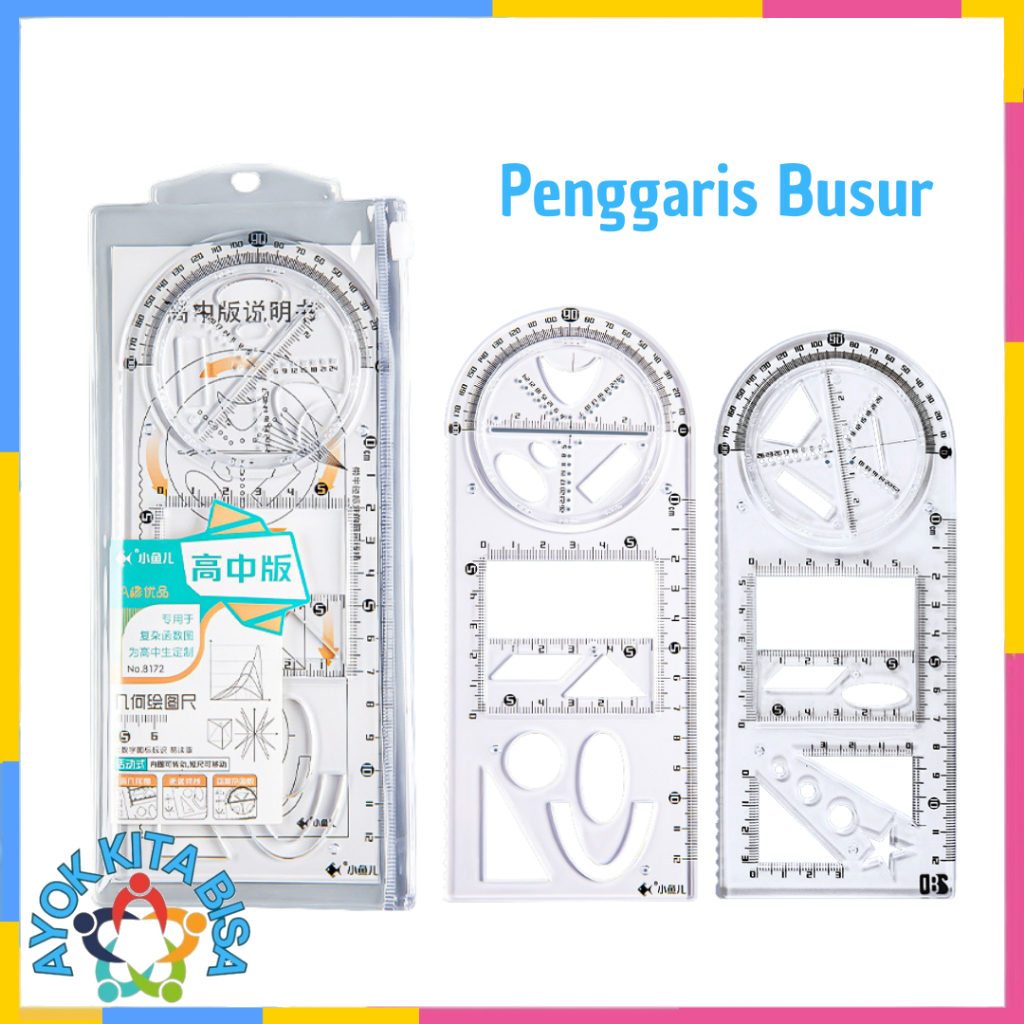 

AKB Penggaris Busur Derajat Rotary Multifungsi Penggaris Geometri Multifunction Geometric Ruler Penggaris Busur Derajat Template Gambar Matematika Alat Ukur untuk Perlengkapan Kantor Sekolah Siswa Seni
