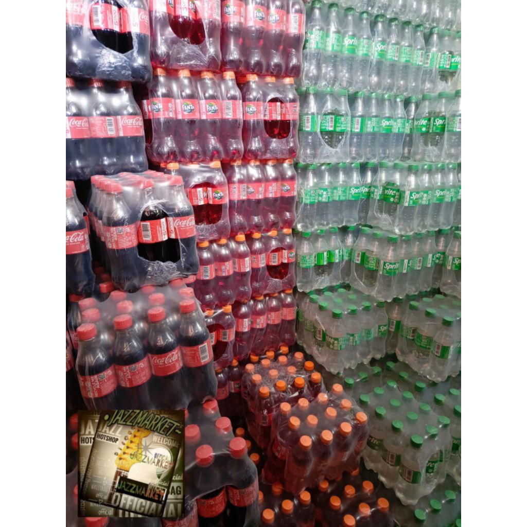 

Coca-cola,Fanta,Sprite Botol 390mL (1 dus isi 12 pcs)
