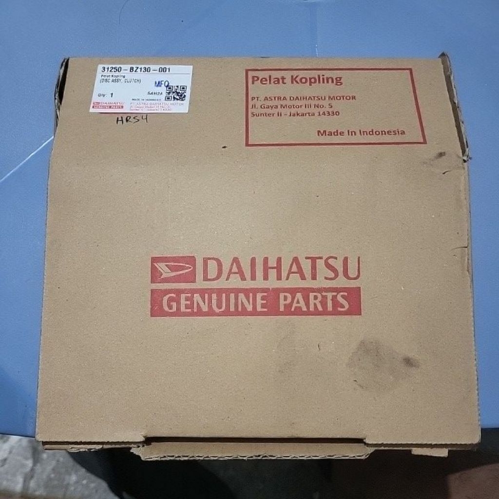kampas kopling avanza 1300cc 2006-2016 asli daihatsu part number 31250-bz130-001