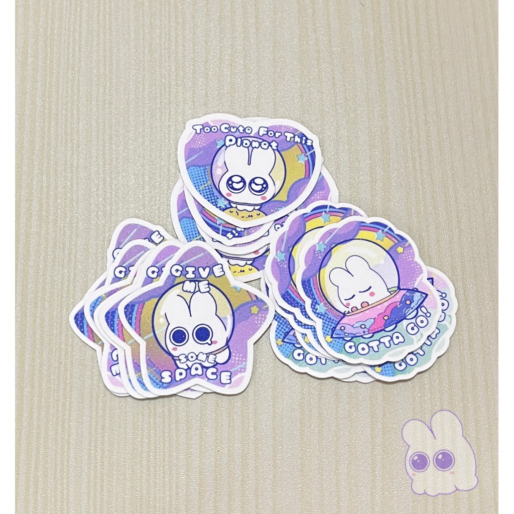 

BUNBUN bunny sticker original cute, space, planet, anime, OC (by pan__kmy)