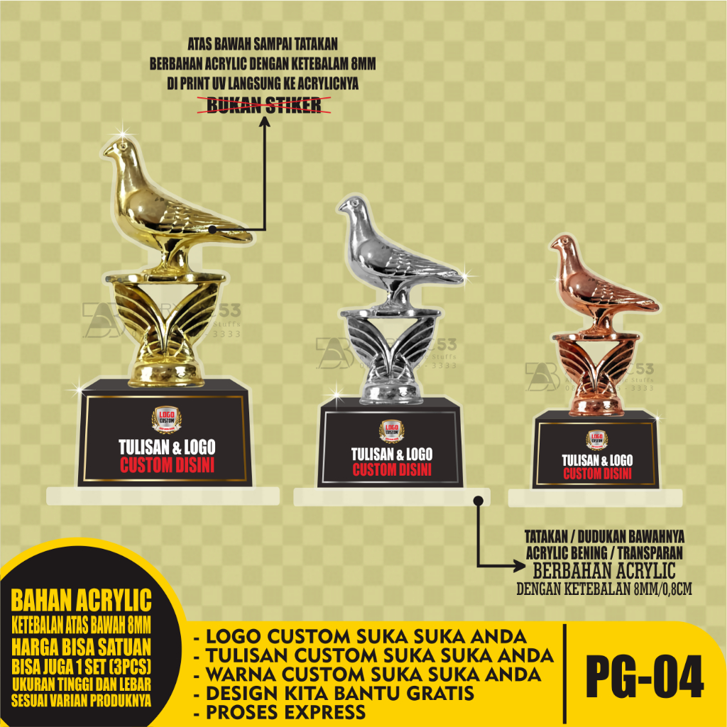 Piala Ace Pigeon, Tropy Ace Pigeon, Trophy Ace Pigeon, Tropi Ace Pigeon, Pialatrophy Ace Pigeon, Pia
