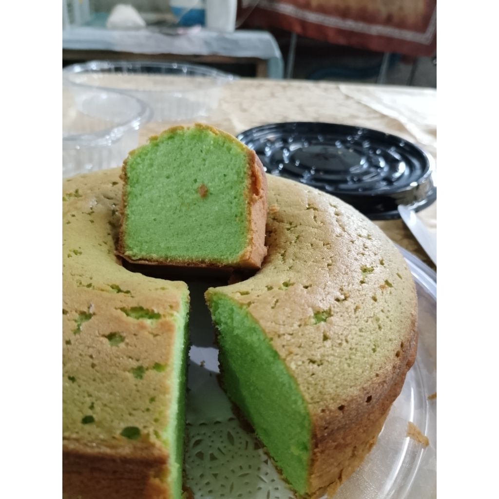 

bolu pandan dan bolu susu berdiameter 20 cm