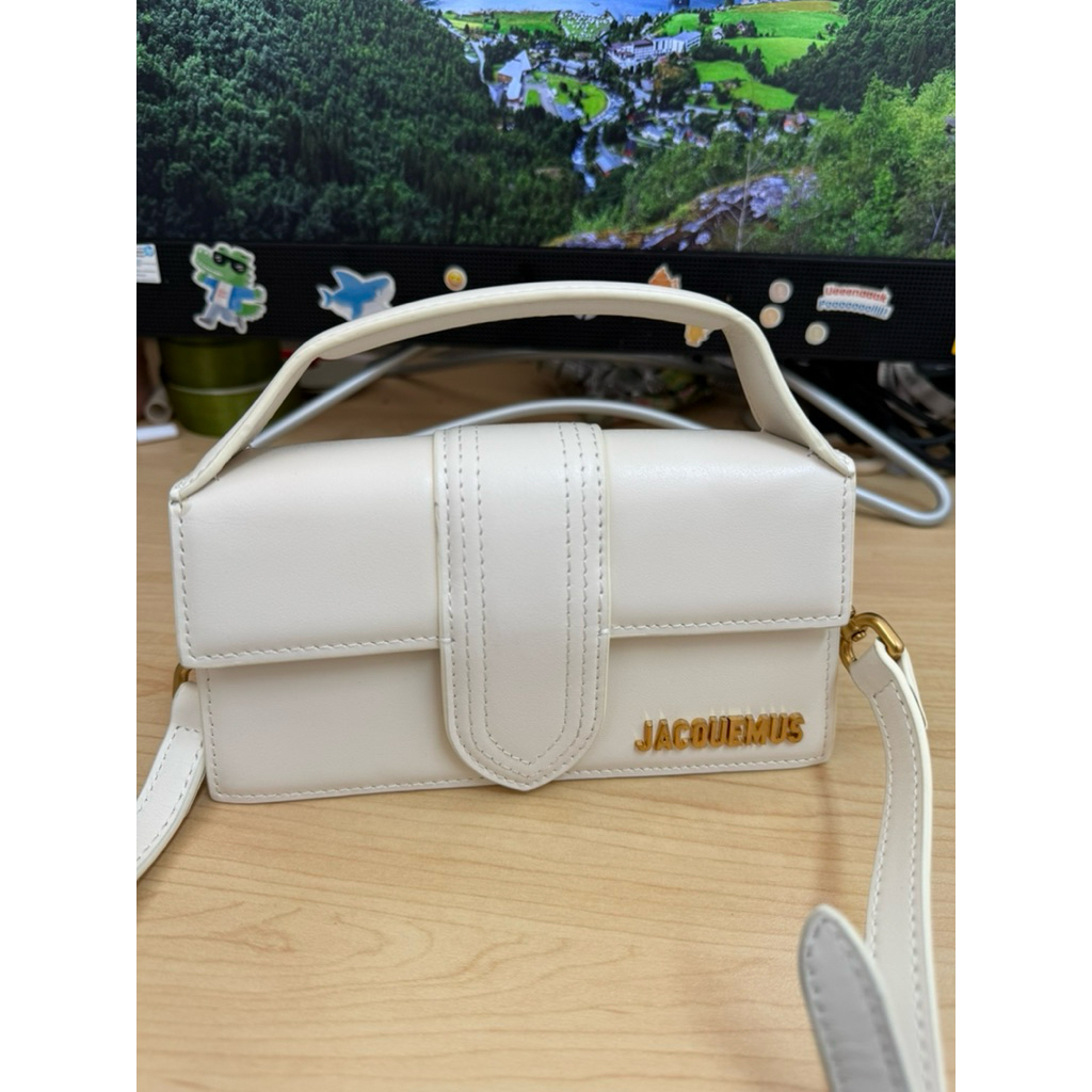 Tas Jacquemus Le Bambino Mini White Ivory