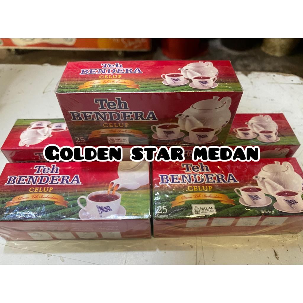 

TEH BENDERA CELUP KOTAK ISI 25 KANTONG TEH / TEH BENDERA