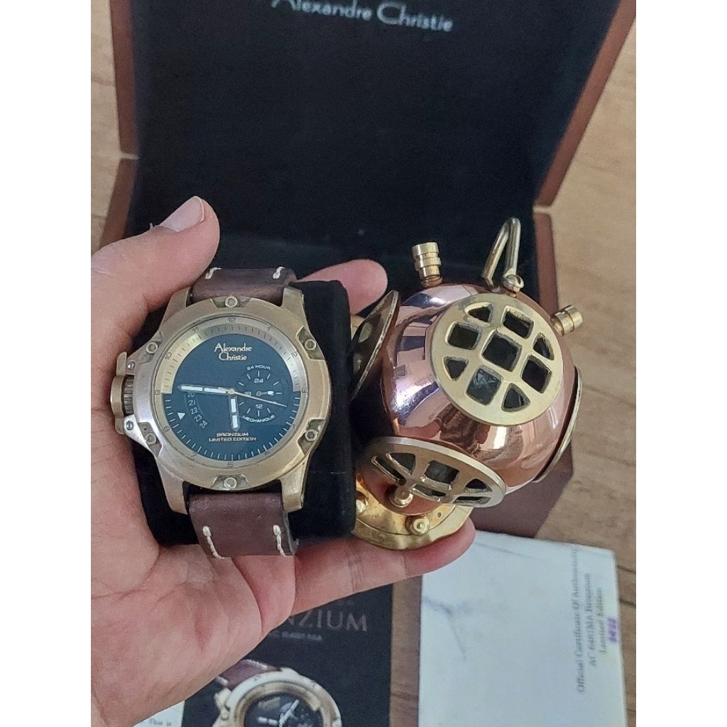 Alexandre christie AC6481MC bronzium, jam tangan limited edition