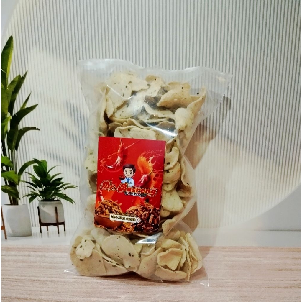 

Basreng koin original daun jeruk 150gram extra kriuk