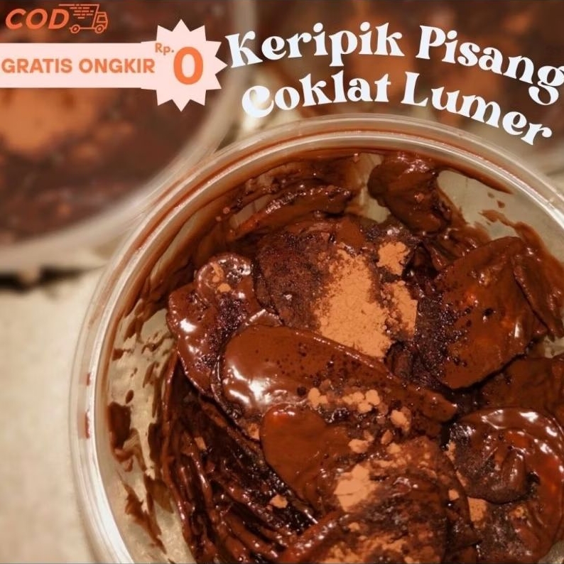 

kripik pisang coklat lumer